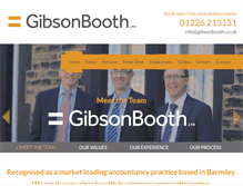Tablet Screenshot of gibsonbooth.co.uk